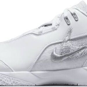 Nike Kids White and Silver Sneakers